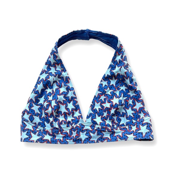 Urban Outfitters Other - Out From Under Urban Outfitters Blue Stars Halter Bralette Size L